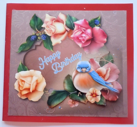 Bird & Roses by Sharon Wilson