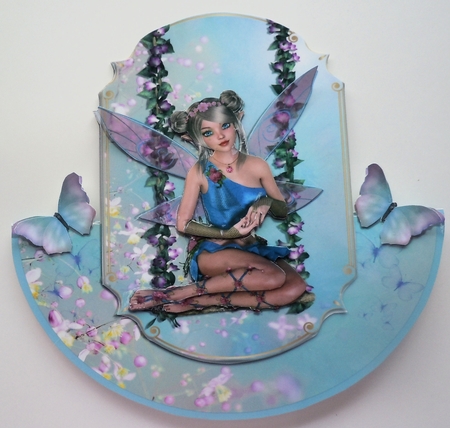 FAIRY SWING ROCKER CARD by Sharon Wilson