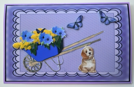 Weaved Shell Edge A5 Backgrounds-Easter by Sharon Wilson