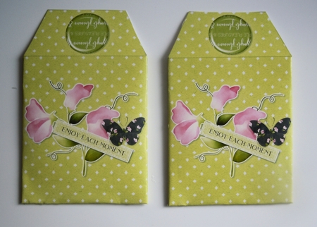 Sweet Pea Tea Bag Holders by Sharon Wilson