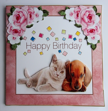 Embossed Floral Pattern 12 x 8x8ins Frames Kit  by Sharon Wilson