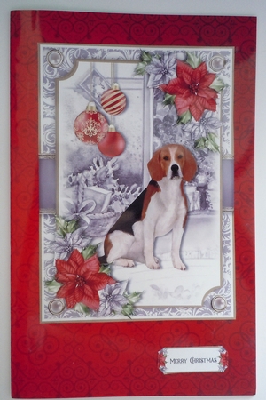 Dog and Poinsettias Mini Kit 7 by Sharon Wilson