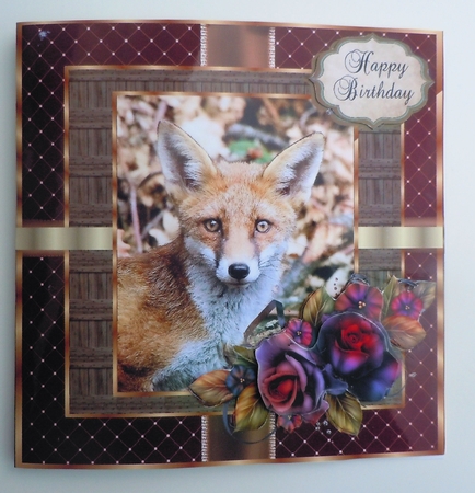 Fox fronted  Layered card by Sharon Wilson