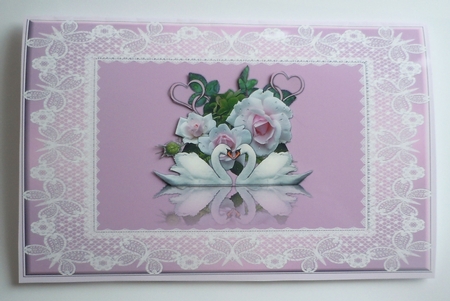 Butterfly Lace Backgrounds A5-Romantic by Sharon Wilson