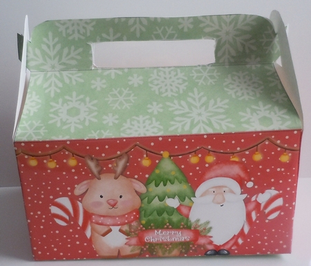 2021-Santa & Reindeer Gable Box by Sharon Wilson