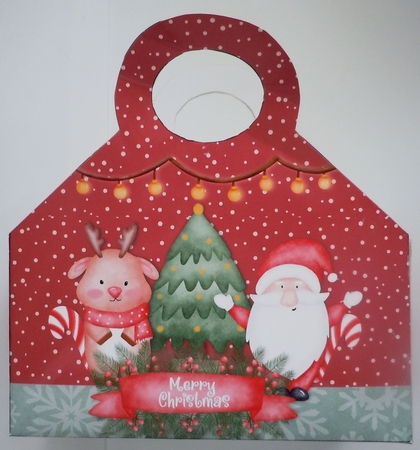 2021-Santa & Reindeer Tote by Sharon Wilson