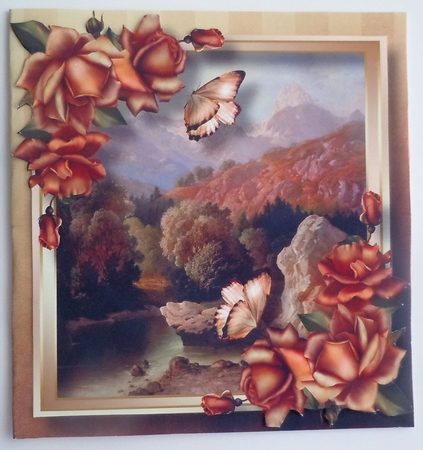 Autumn Landscape 2 8x8 by Sharon Wilson