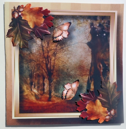Autumn Landscape 4 8x8 by Sharon Wilson