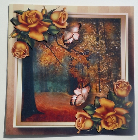 Autumn Landscape 3 8x8 by Sharon Wilson