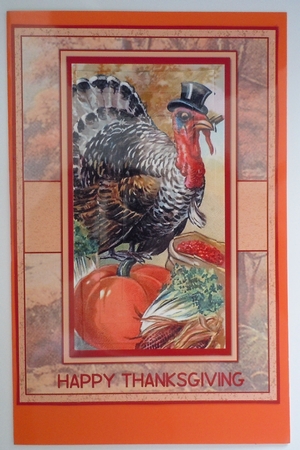Thanksgiving Turkey With Hat & Cigar by Sharon Wilson