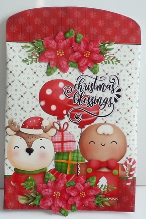 21- reindeer n ginger gift bag by Sharon Wilson