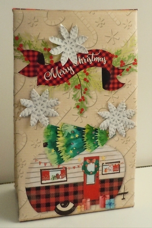 21- Merry Christmas Camper Pinch Bag by Sharon Wilson