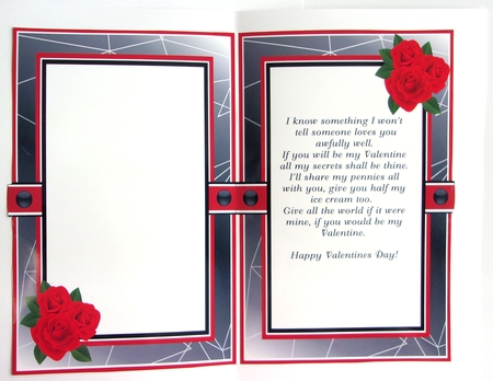 A5 Love is in the Air Blank Insert  by Sharon Wilson