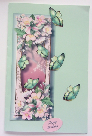 Blooms & Butterflies Large DL QUICK TOPPER Bumper Kit by Sharon Wilson
