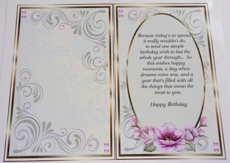 A5 Such a pretty Lady Blank Insert  by Sharon Wilson