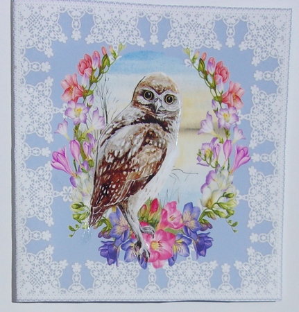 3 Freesia wreath bird card front/toppers 4 by Sharon Wilson