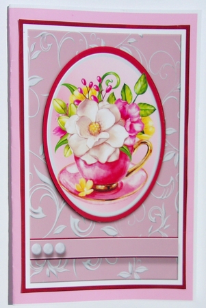A5 Teacup Flowers Mini Decoupage Kit - x3 A4 Sheets  by Sharon Wilson