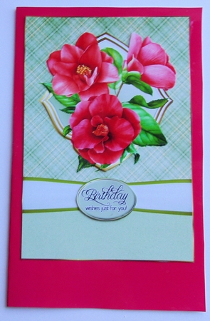 A5 Anniversary Flowers Blank Insert by Sharon Wilson