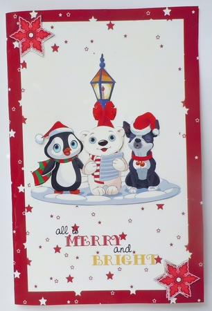 Christmas Stars A5 Co-ordinating Backgrounds in Red by Sharon Wilson
