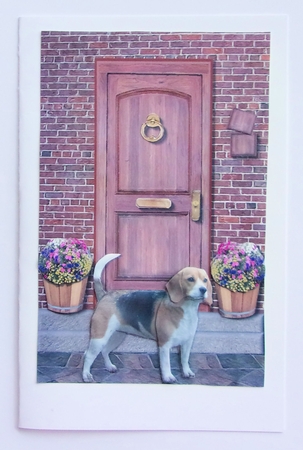 Beagle on a Door Step by Sharon Wilson