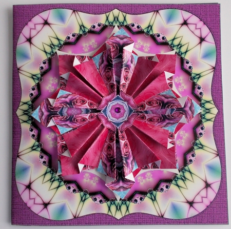 Square Kaleidoscope Topper #1 by Sharon Wilson