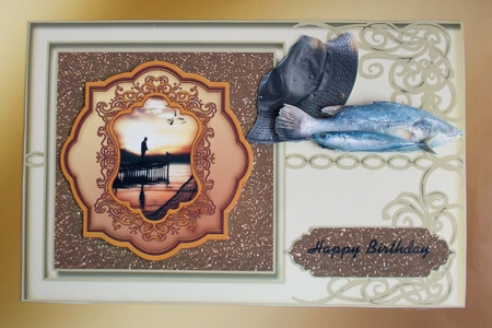Blank Card Front with Side Swirls 8 by Sharon Wilson