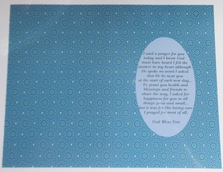 Blue Tea Bag Tiles Insert by Sharon Wilson
