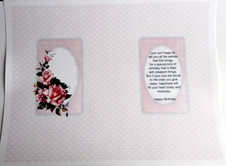 Anniversary and Birthday Roses Insert by Sharon Wilson