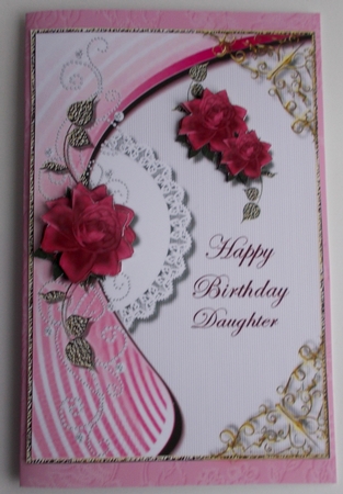 Happy Birthday Daughter Card Topper by Sharon Wilson