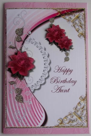 Happy Birthday Aunt Card Topper by Sharon Wilson
