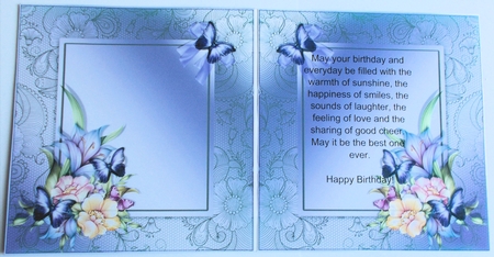 Insert to Butterfly on Shimmering Lace by Sharon Wilson