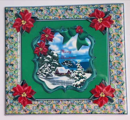 Two Toppers Christmas Snowscene by Sharon Wilson