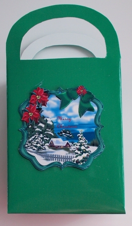 Two Toppers Christmas Snowscene by Sharon Wilson