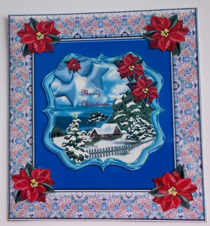 Two Toppers Christmas Snowscene by Sharon Wilson