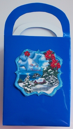 Two Toppers Christmas Snowscene by Sharon Wilson