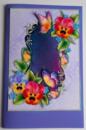 Beautiful Pansies & Fancy Frame by Sharon Wilson
