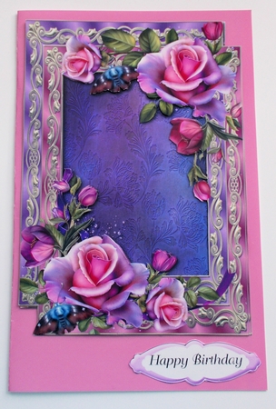 Double Satin Frame & Romantica Roses by Sharon Wilson