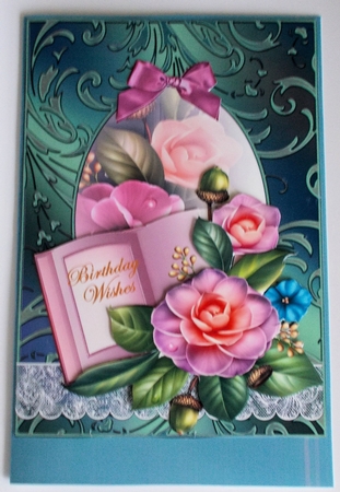 Camelia Book in Green and Pink by Sharon Wilson