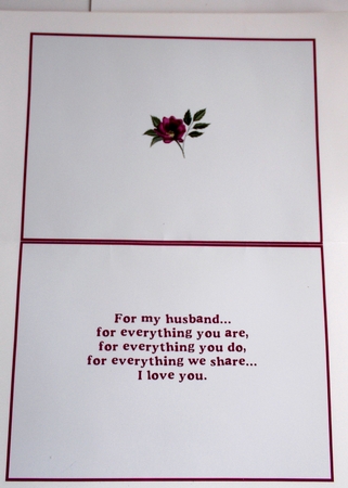 Magenta Rose Valentine - Husband Insert by Sharon Wilson