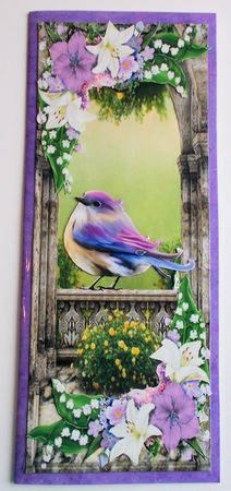 Pretty Bird in the Garden Tall Dl by Sharon Wilson