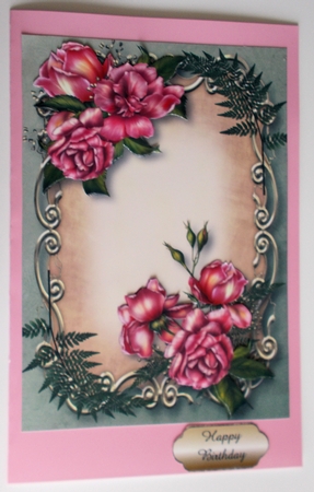 Gorgeous Glory Roses Floral Plaque by Sharon Wilson