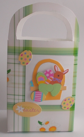 Easter Plaid with White Daisies Backing Paper by Sharon Wilson