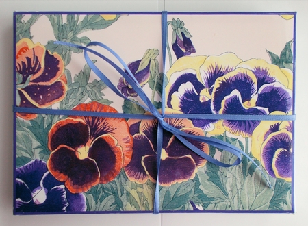 Pansies Mix Floral Perfume Presentation Box by Sharon Wilson