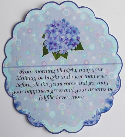 Over the Edge Hydrangea Bow Rocker Card Insert by Sharon Wilson