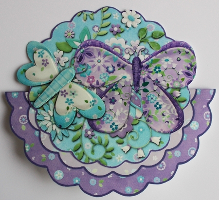 Over the Edge Promises Butterfly Rocker Card by Sharon Wilson
