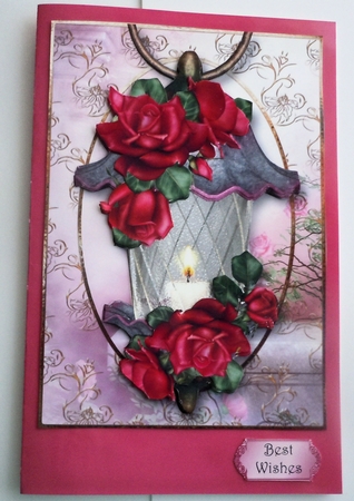 Beautiful Floral Lantern - Celebration Roses by Sharon Wilson