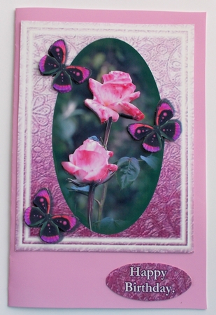 2 Roses 3 Butterflies by Sharon Wilson