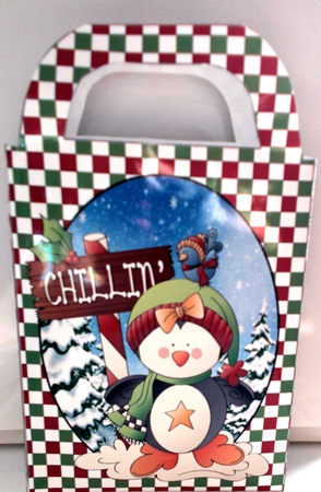 Just Chillin Penguin Gift Bag by Sharon Wilson
