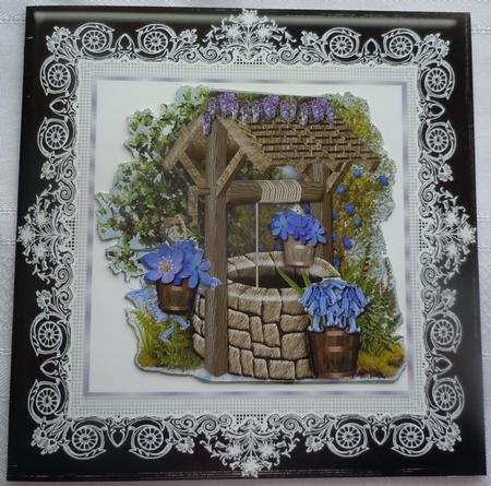 8" x 8" Black Lace Frame Plus Two 4" x 4" Frames by Sharon Wilson