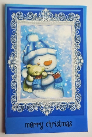 Blue (3) Lace Frames - 2 x A5 by Sharon Wilson